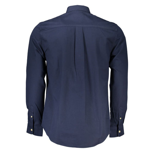 North Sails Blue Cotton Men Shirt North Sails