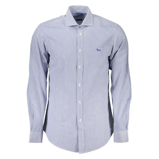 Harmont & Blaine Elegant Blue Organic Cotton Shirt Harmont & Blaine