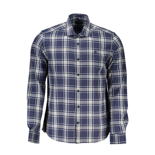 North Sails Blue Cotton Men Shirt North Sails