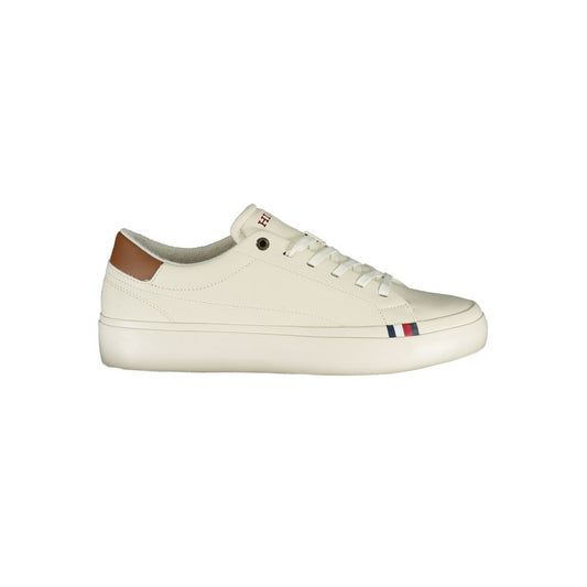 Tommy Hilfiger White Polyethylene Men Sneaker Tommy Hilfiger