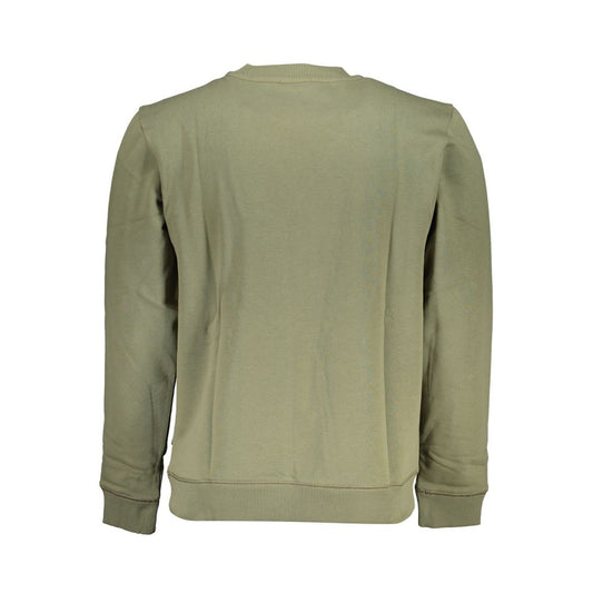 Napapijri Green Cotton Men Sweater Napapijri