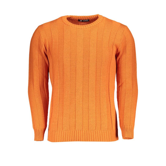 U.S. Grand Polo Orange Fabric Sweater U.S. Grand Polo