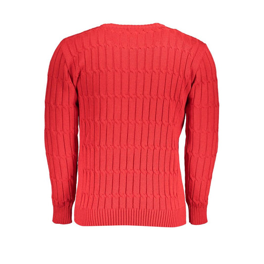 U.S. Grand Polo Grand Polo Pink Twisted Crew Neck Sweater U.S. Grand Polo