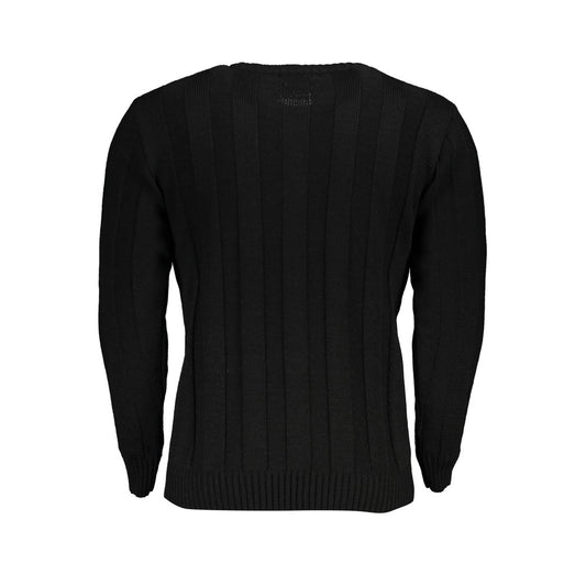 U.S. Grand Polo Black Fabric Sweater U.S. Grand Polo