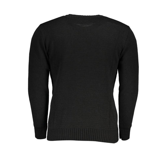 U.S. Grand Polo Black Acrylic Sweater U.S. Grand Polo