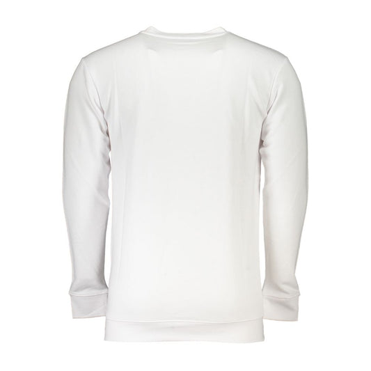 Cavalli Class White Cotton Sweater Cavalli Class