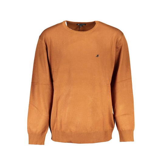 U.S. Grand Polo Brown Nylon Sweater U.S. Grand Polo