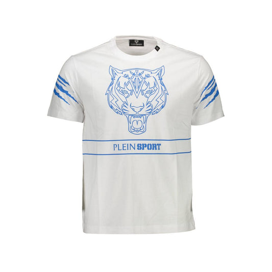 Plein Sport White Cotton Men T-Shirt Plein Sport