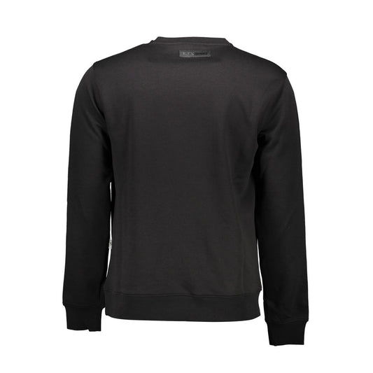 Plein Sport Black Cotton Men Sweater Plein Sport