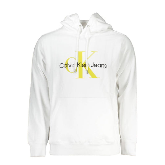 Calvin Klein White Cotton Men Sweater Calvin Klein