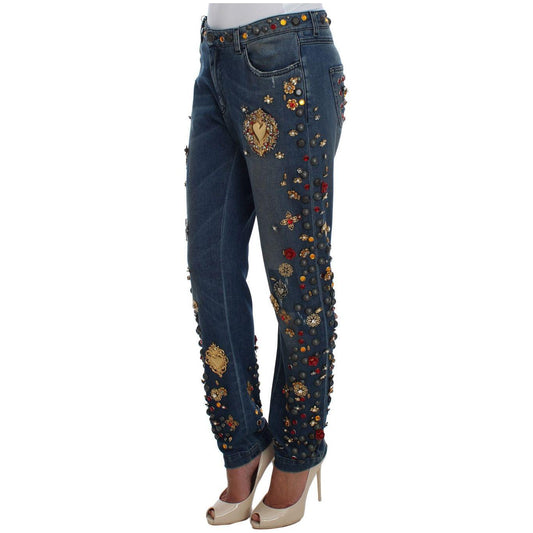 Dolce & Gabbana Enchanted Sicily Embellished Boyfriend Jeans Dolce & Gabbana