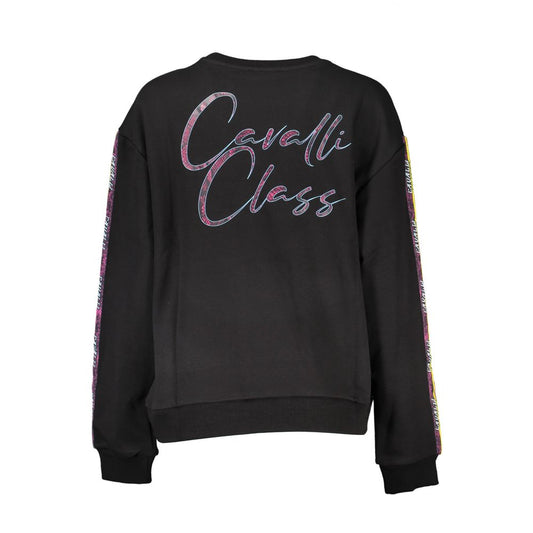 Cavalli Class Black Cotton Women Sweater Cavalli Class