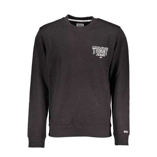 Tommy Hilfiger Black Cotton Men Sweater Tommy Hilfiger