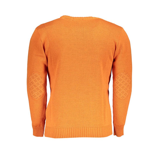 U.S. Grand Polo Orange Fabric Sweater U.S. Grand Polo