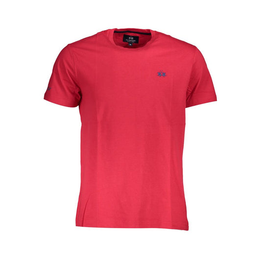 La Martina Red Cotton Men T-Shirt La Martina