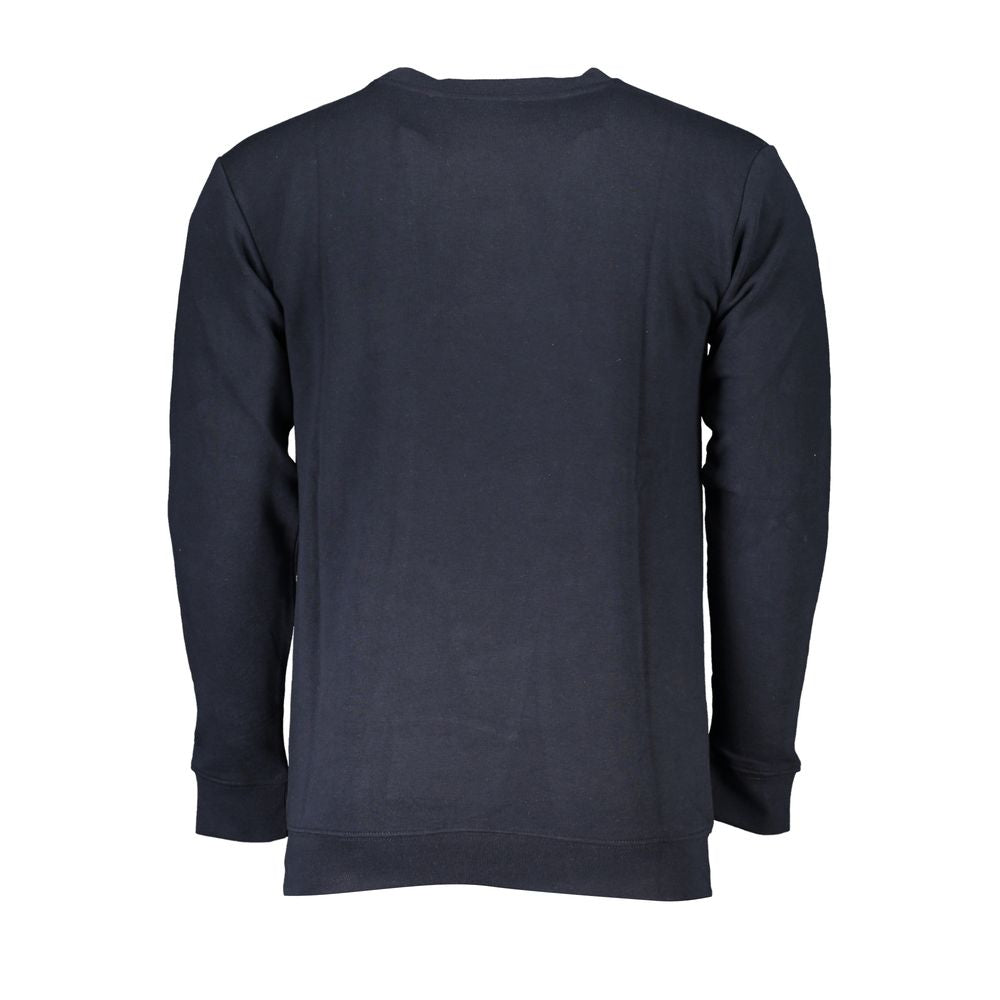 Cavalli Class Blue Cotton Sweater Cavalli Class