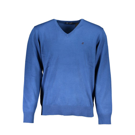 U.S. Grand Polo Blue Nylon Sweater U.S. Grand Polo