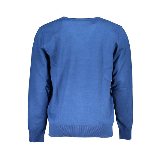 U.S. Grand Polo Blue Nylon Sweater U.S. Grand Polo