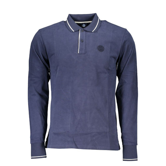 North Sails Blue Cotton Men Polo Shirt North Sails