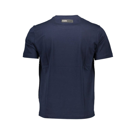 Plein Sport Blue Cotton Men T-Shirt Plein Sport