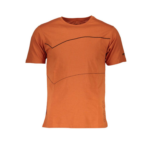 Gas Orange Cotton T-Shirt Gas