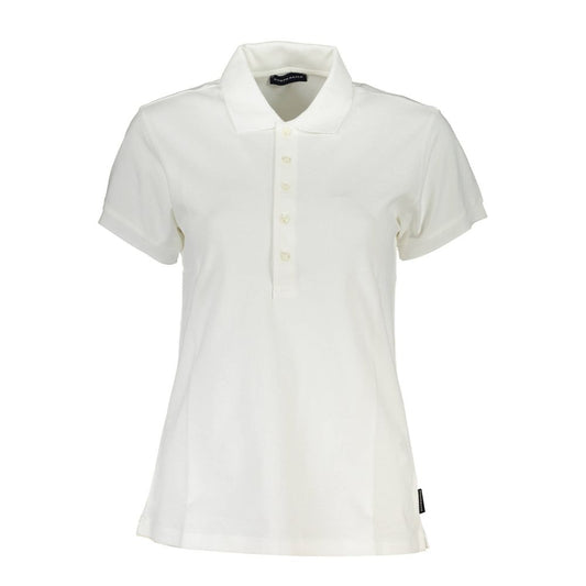 North Sails White Cotton Women Polo Shirt North Sails