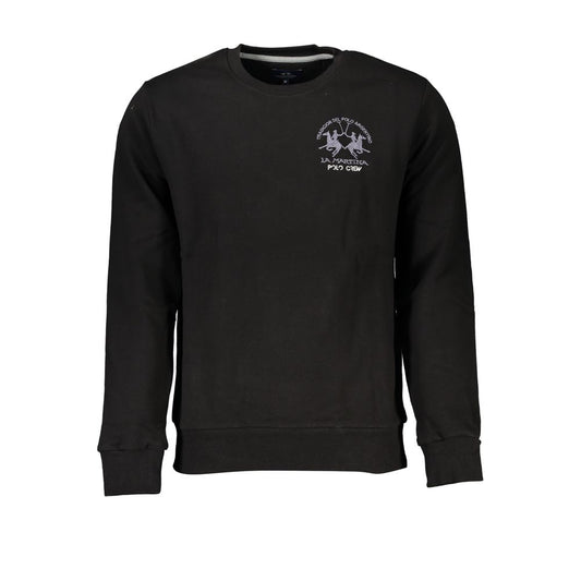 La Martina Elegant Crew Neck Fleece Sweatshirt La Martina