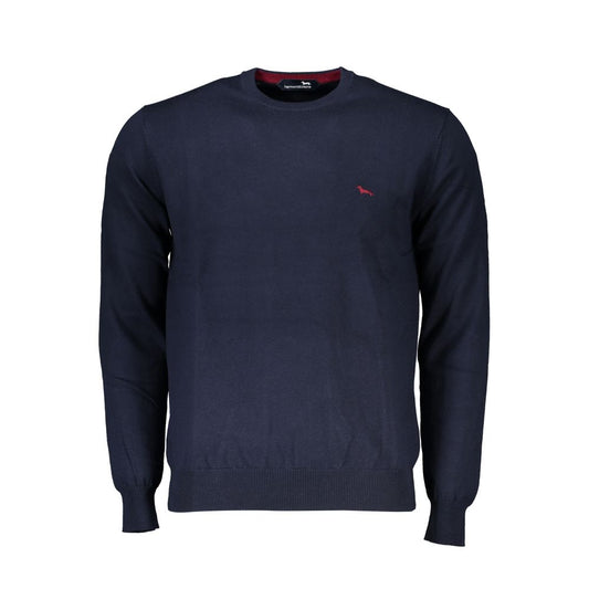 Harmont & Blaine Crew Neck Embroidered Blue Sweater Harmont & Blaine