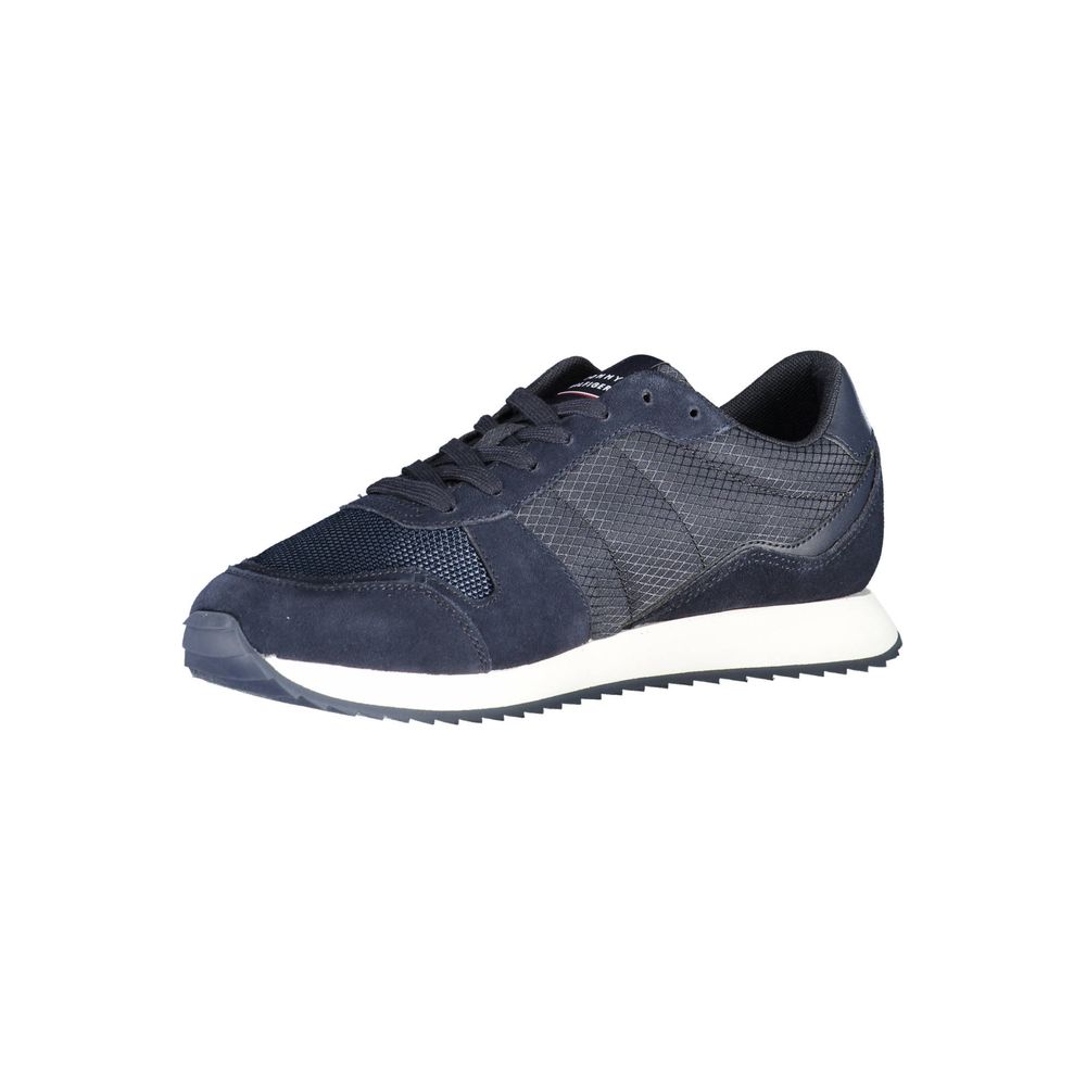 Tommy Hilfiger Blue Polyester Men Sneaker Tommy Hilfiger