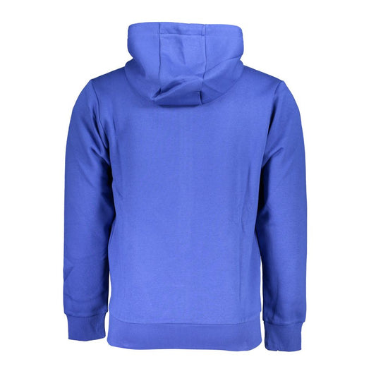 U.S. Grand Polo Elegant Hooded Zip Sweatshirt in Blue U.S. Grand Polo