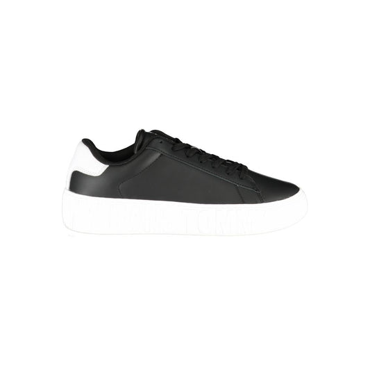 Tommy Hilfiger Black Polyethylene Men Sneaker Tommy Hilfiger