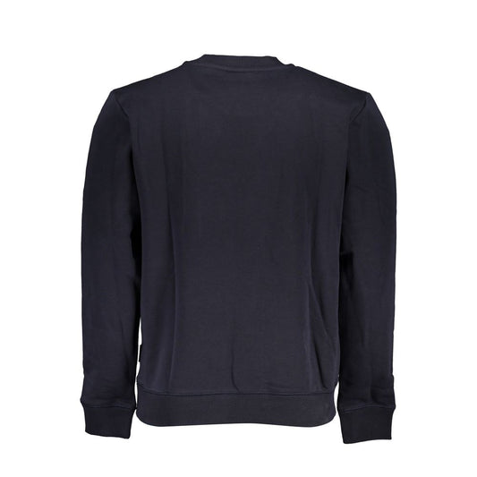 Napapijri Blue Cotton Men Sweater Napapijri