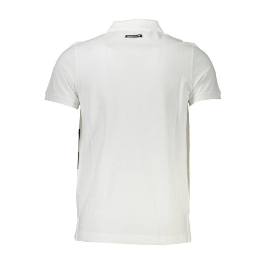 Cavalli Class White Cotton Men Polo Cavalli Class