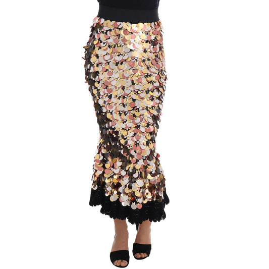 Dolce & Gabbana Sequin Embellished High-Waist Pencil Skirt Dolce & Gabbana