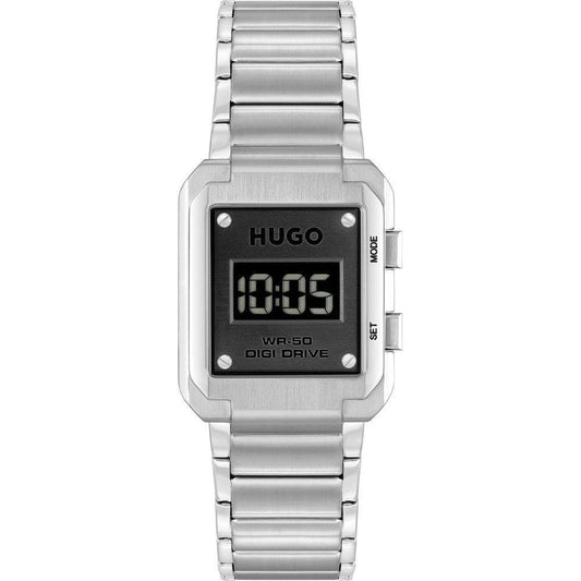 Hugo Boss Silver Stainless Steel Digital Watch