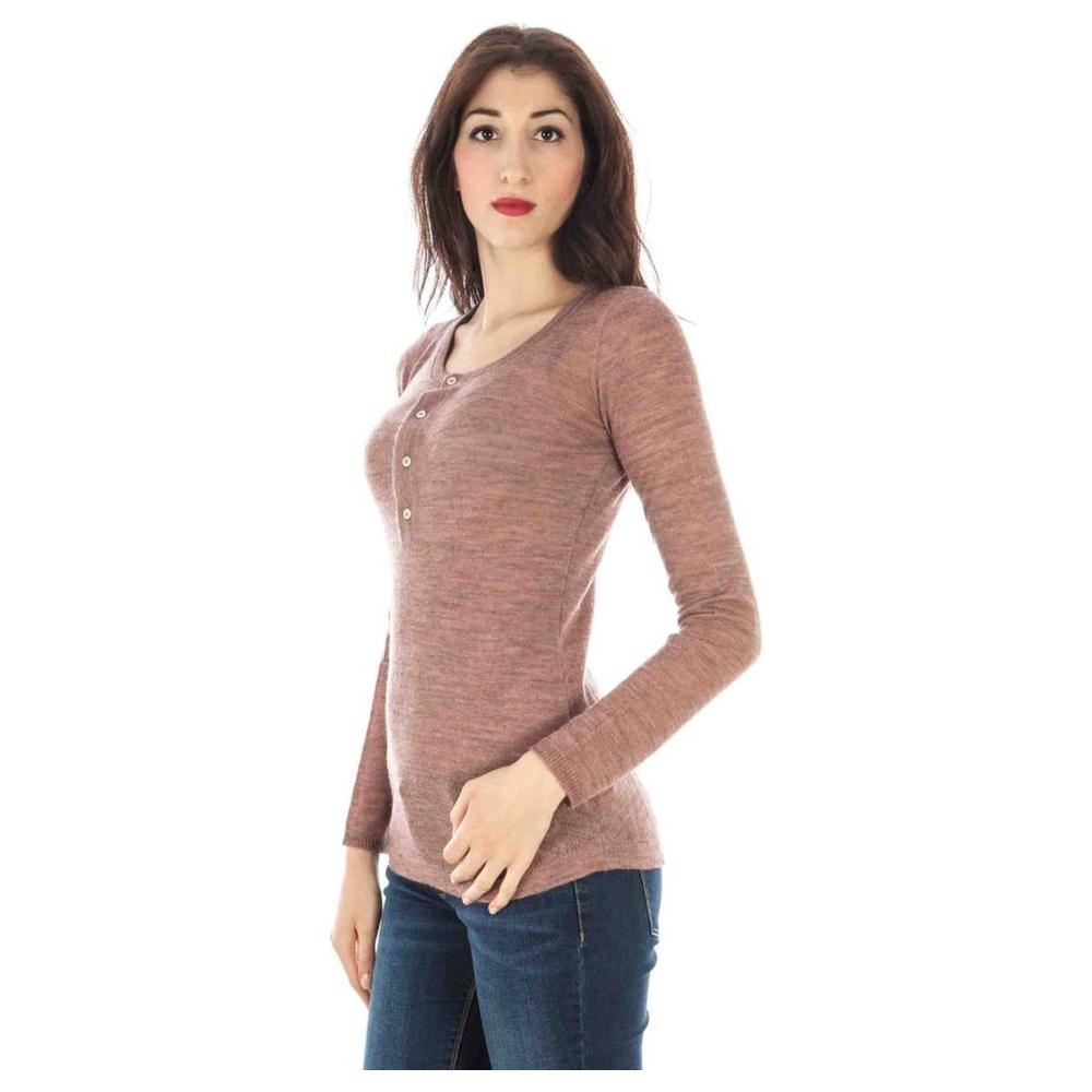 Fred Perry Pink Wool Sweater Fred Perry Rosy Brown