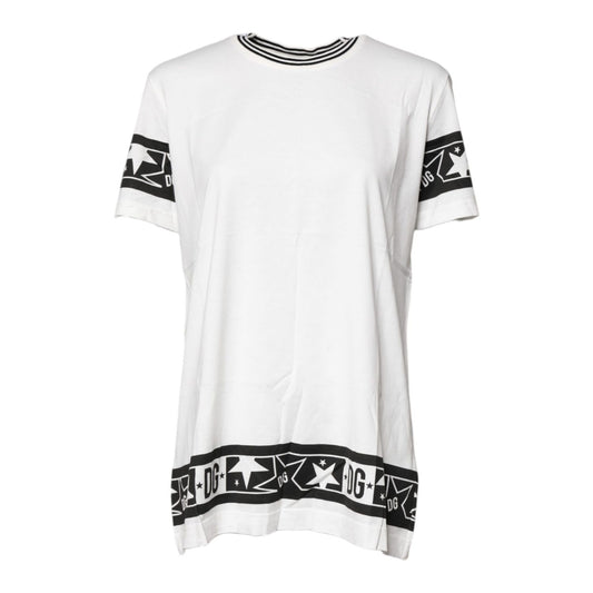 Dolce & Gabbana White #DGMillennials Cotton Crewneck T-shirt