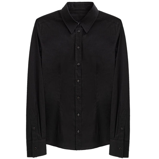 Dolce & Gabbana Black Cotton Dress Shirt