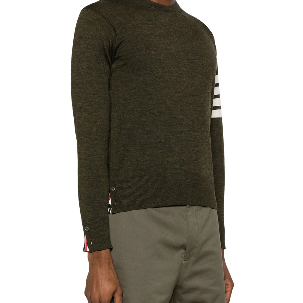 Thom Browne Green Wool Sweatshirt