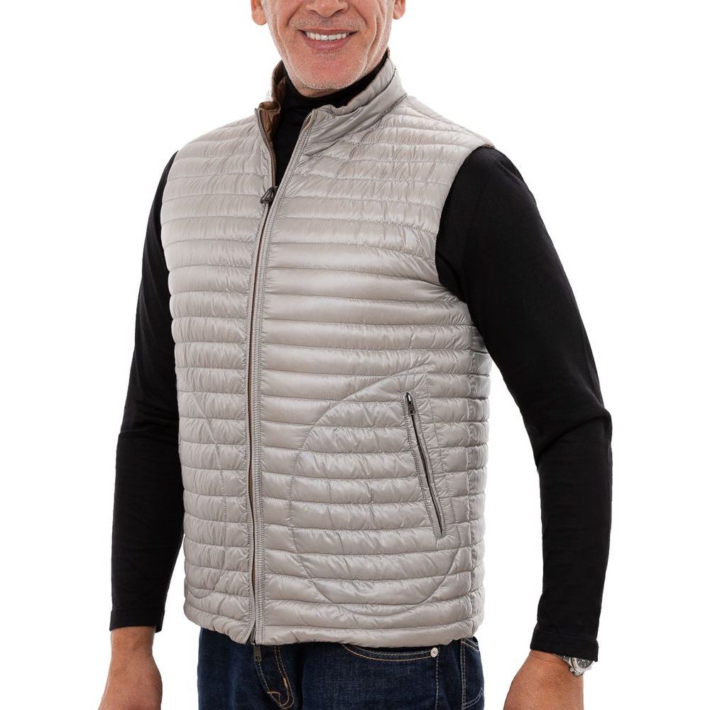 Herno Brown Polyamide Vest Herno Dark Gray
