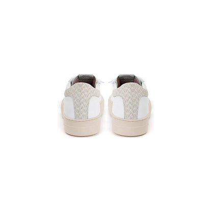 P448 White Leather Low Top Sneakers