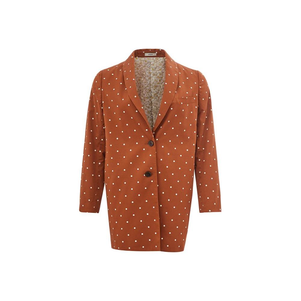 Lardini Chic Cotton Brown Jacket for the Modern Woman Lardini Sienna