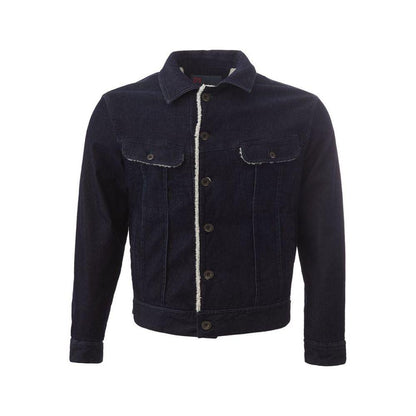 Lardini Blue Cotton Denim Jacket