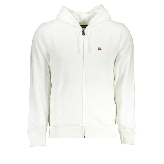 Napapijri White Cotton Men's Hoodie
