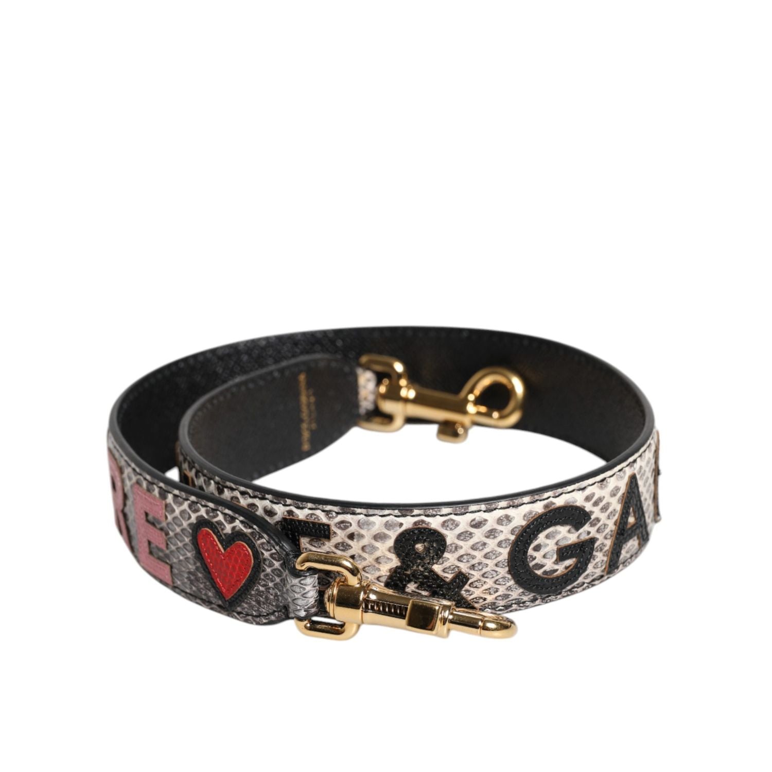 Dolce & Gabbana Multicolor DG AMORE Patch Bag Shoulder Strap