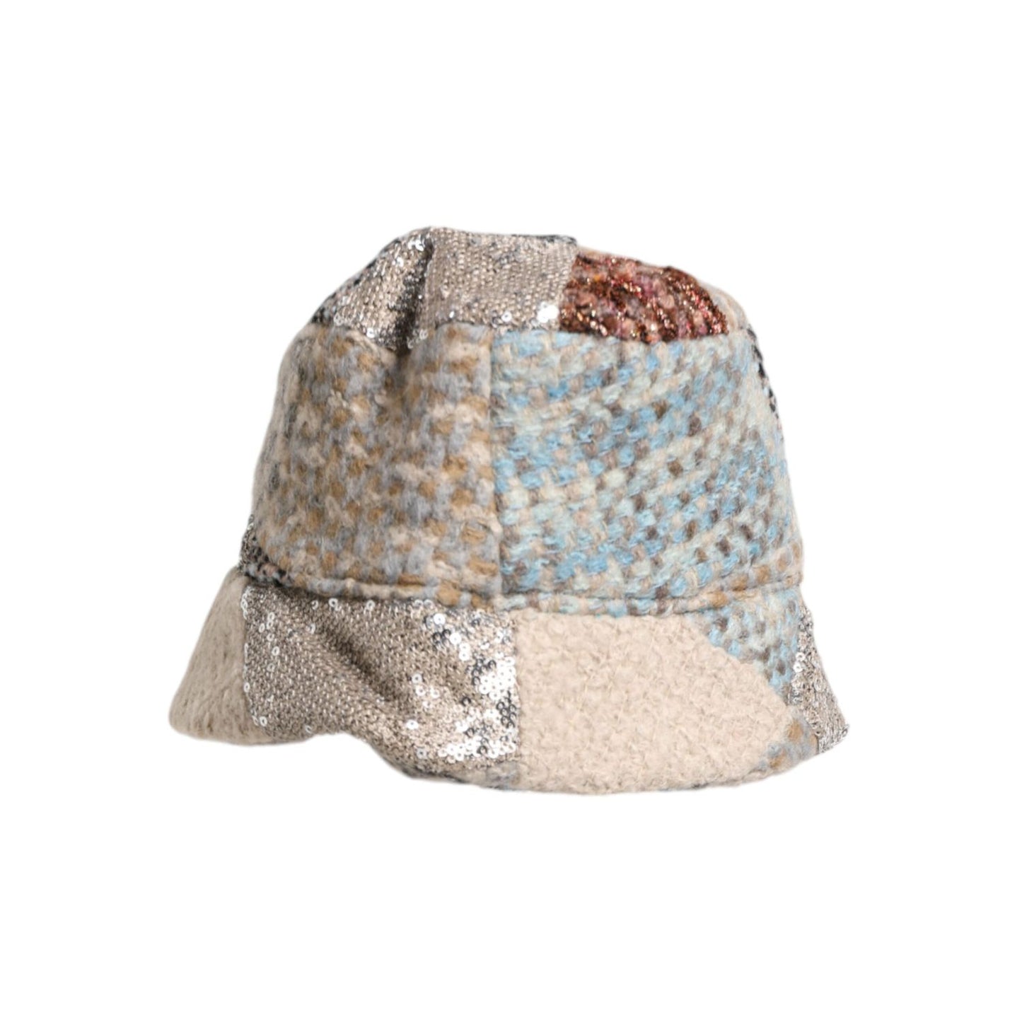 Dolce & Gabbana Multicolor Patchwork Embellished Bucket Hat