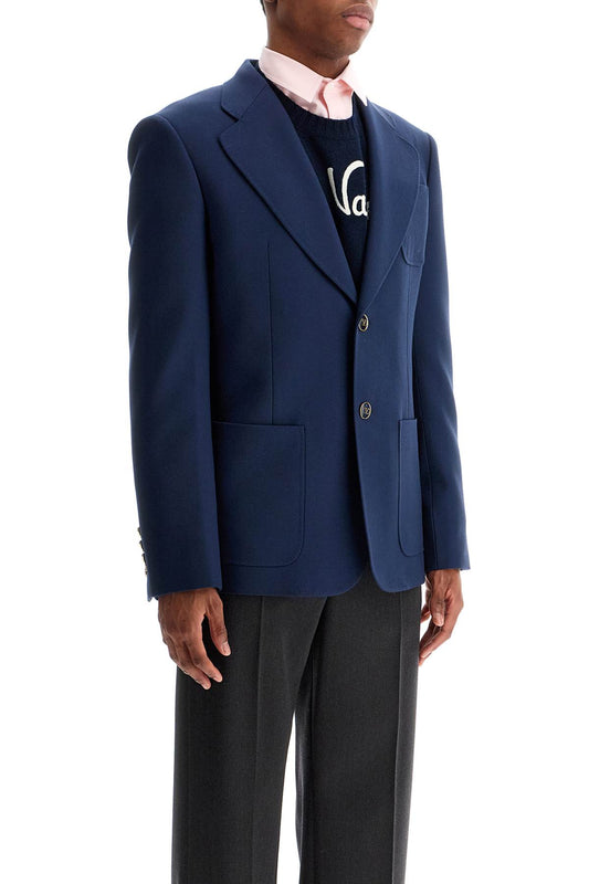 Valentino Garavani slim fit wool gabardine jacket Jackets Valentino Garavani