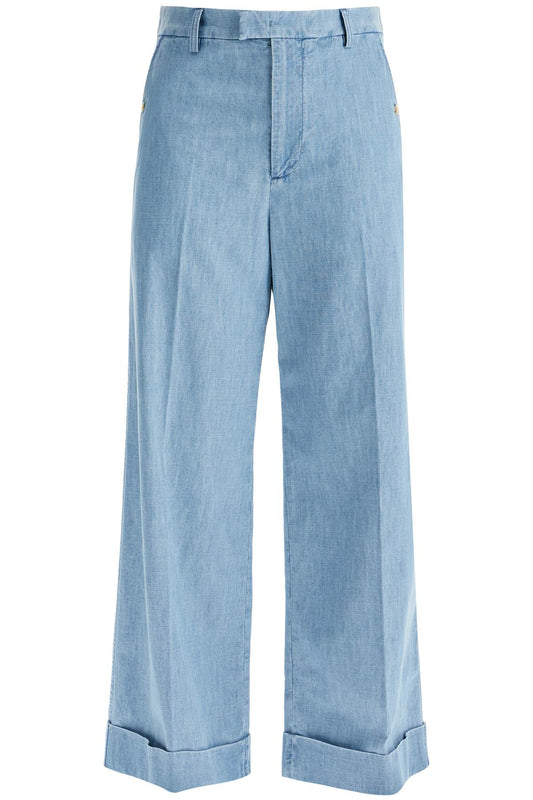 Valentino Garavani wide cropped fit denim pants Jeans Valentino Garavani