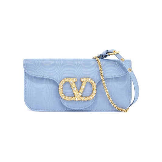 Valentino Garavani locò clutch in moire fabric Clutches Valentino Garavani