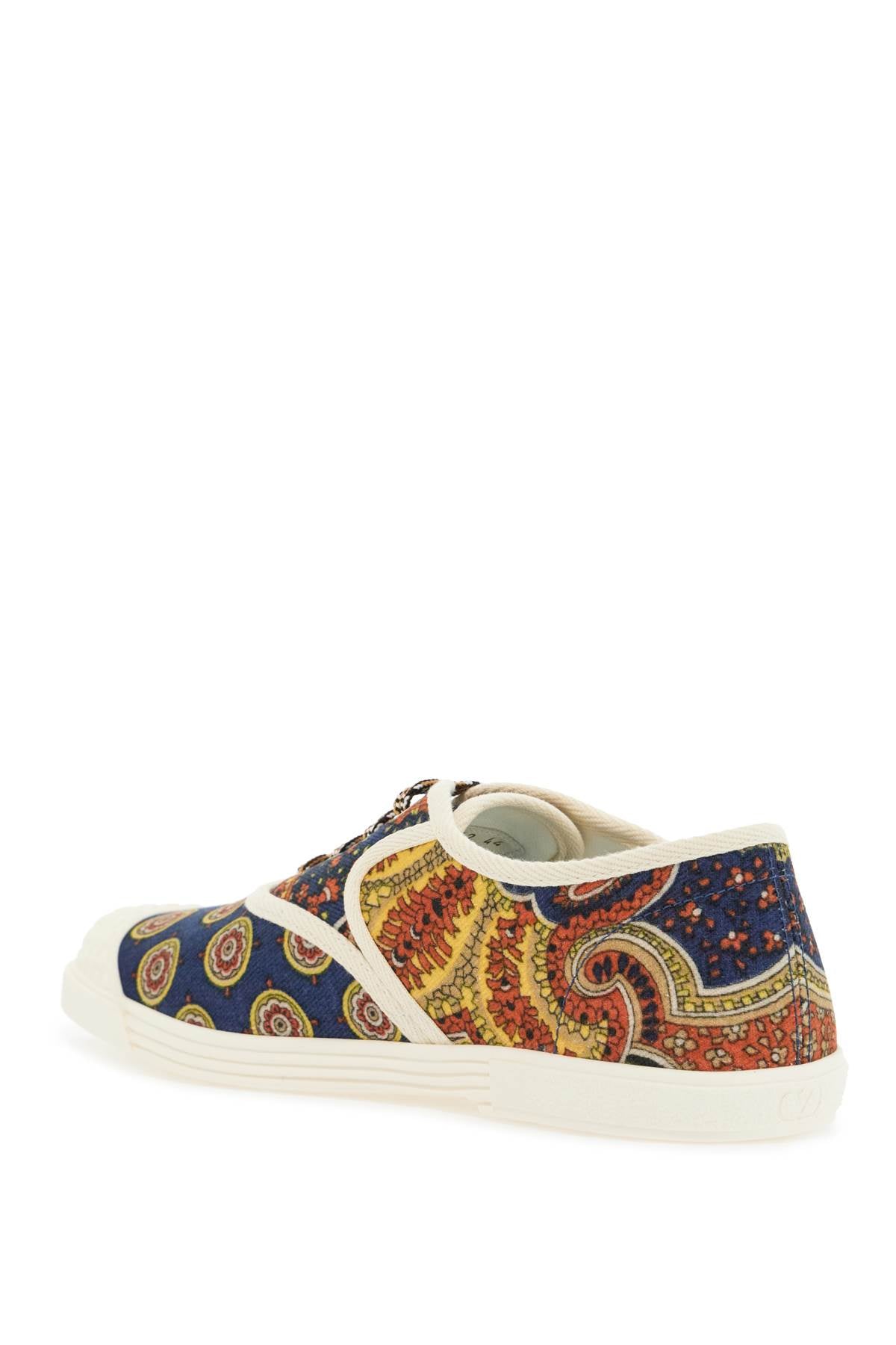 Valentino Garavani multicolor cotton sneakers with elaborate print Sneakers Valentino Garavani